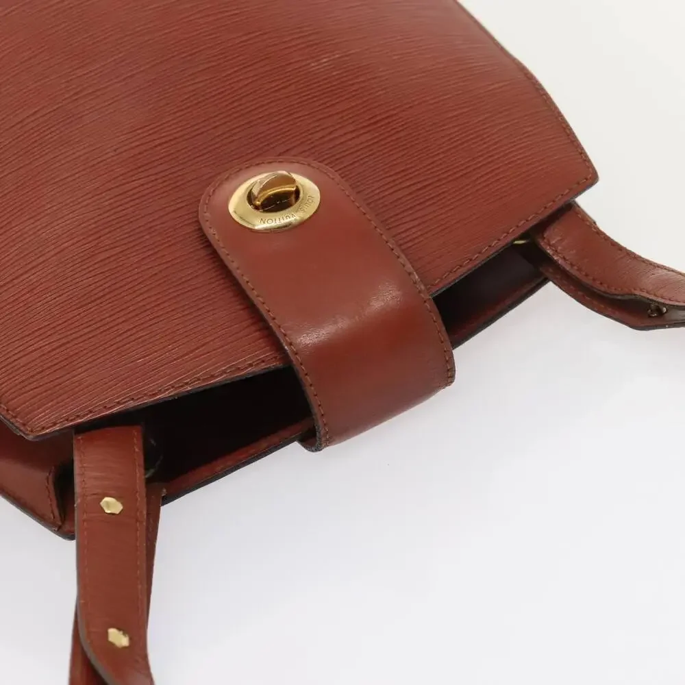 LOUIS VUITTON Epi Cluny Shoulder Bag Brown M52253